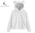 Women's Rabbit Ear Plush Hoodie