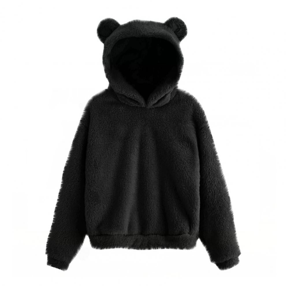 Women's Rabbit Ear Plush Hoodie