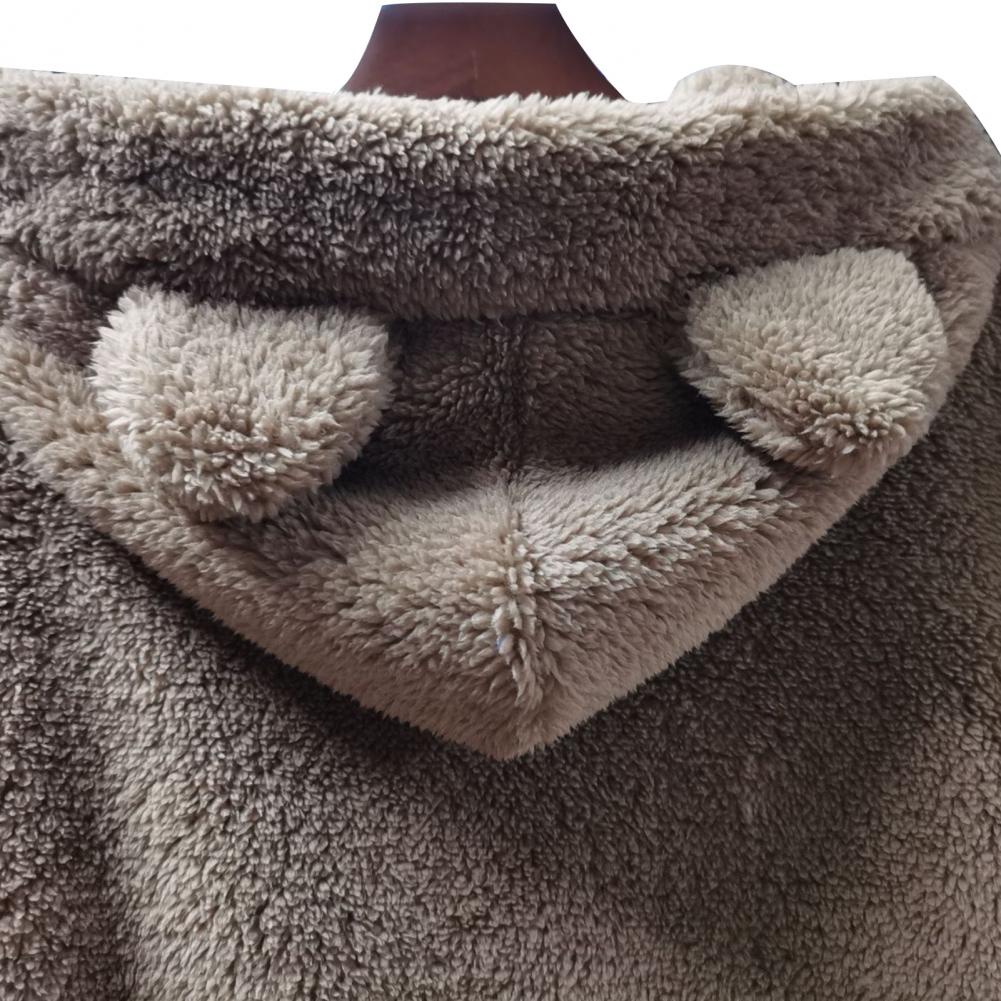 Women's Rabbit Ear Plush Hoodie