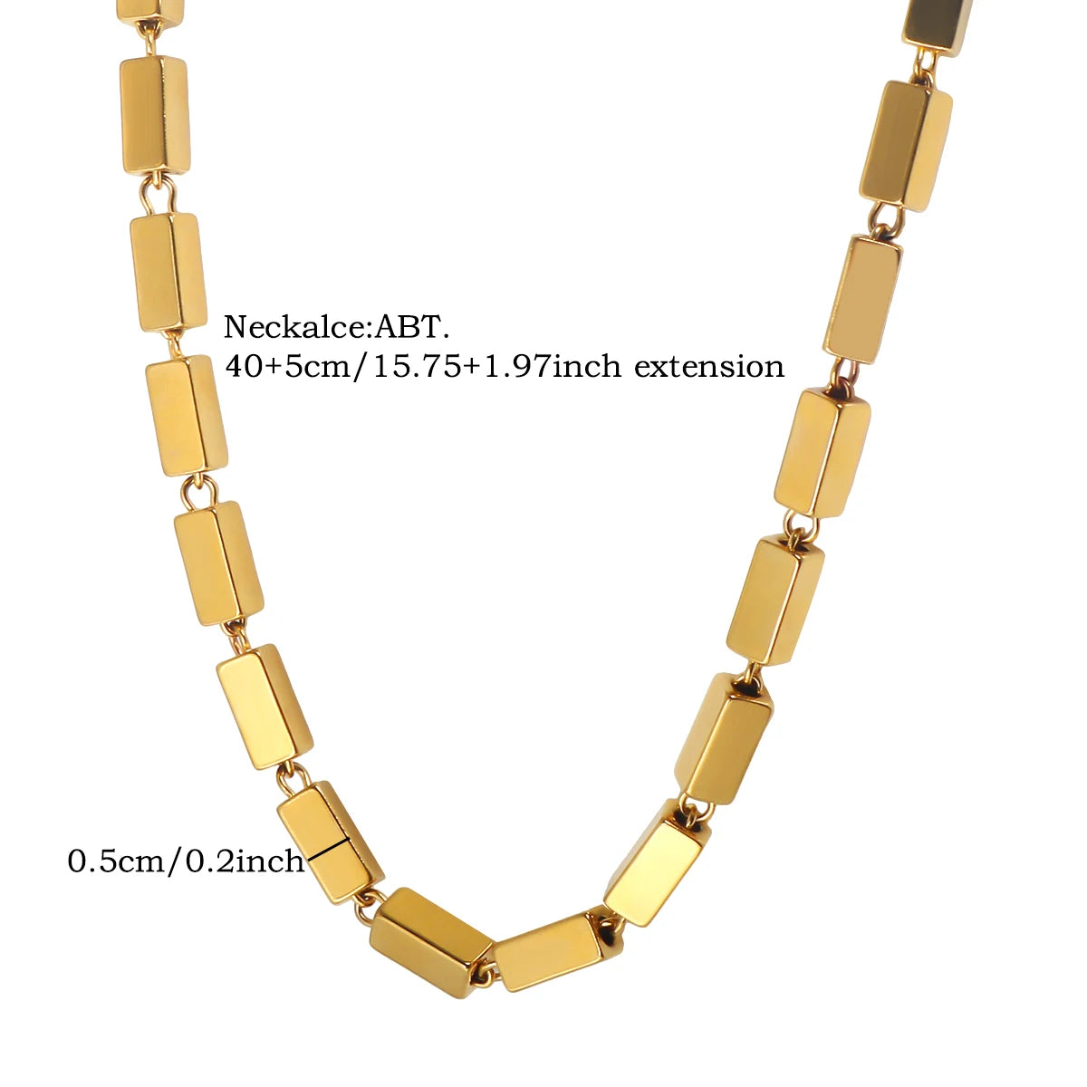 Gold Ball Chain Pendant Choker
