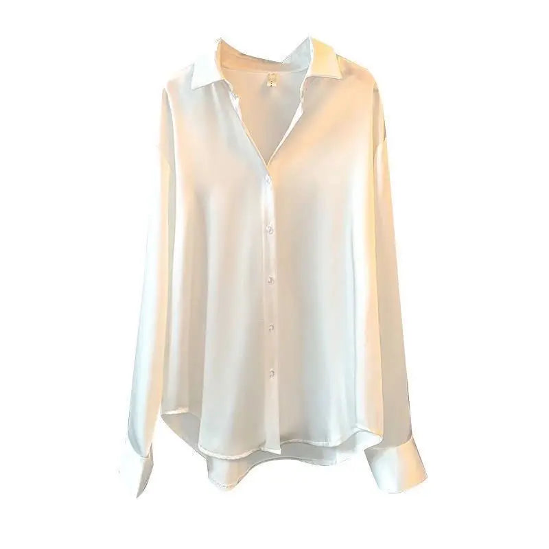 Summer Shirts And Blouses Woman Casual Top Autumn Winter Korean Long Sleeve Button Elegance Sweet Casual Office Lady New Shirts
