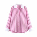 Women's Color Block Single-Breasted Top