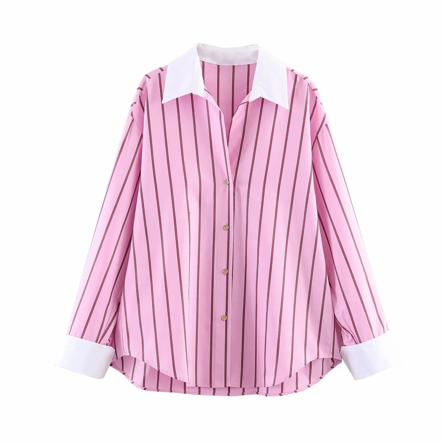 Women's Color Block Single-Breasted Top