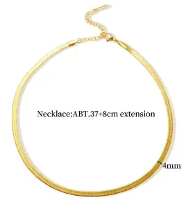 Gold Ball Chain Pendant Choker