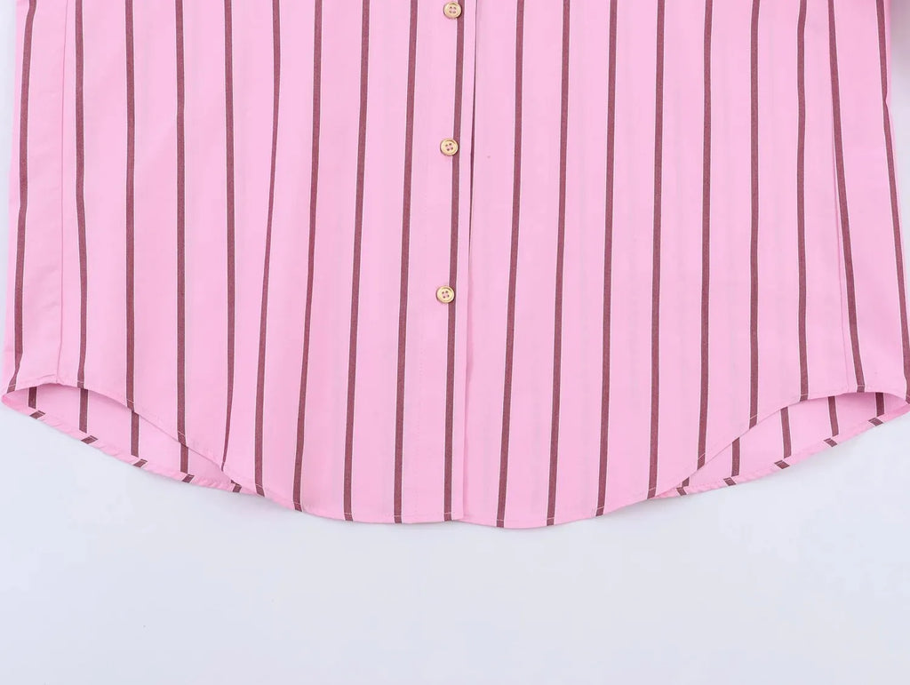 Women's Color Block Single-Breasted Top