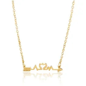 Gold Ball Chain Pendant Choker